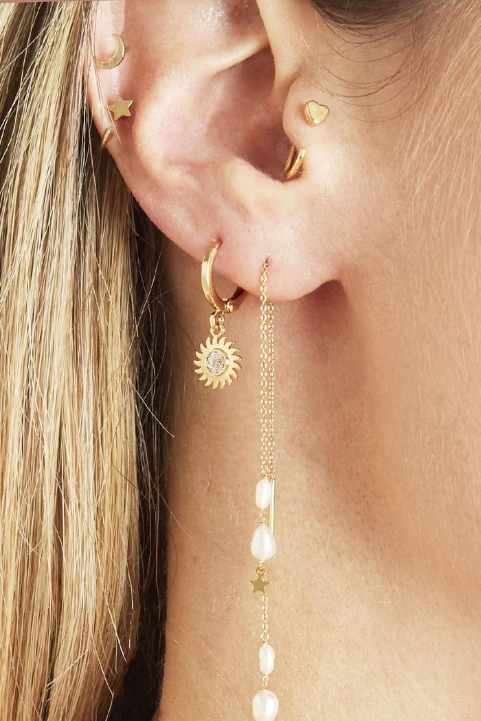 Boucles d'oreilles Keep Turning Argenté Cuivré h5Image2